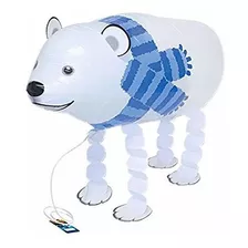 Globo De Aluminio Con Forma De Mascota De Oso Polar Burton Y