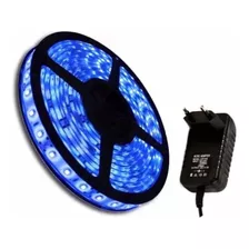 Fita Led 5050 5metros C/silicone Ip65 Cor Da Luz Azul Tensão De Operação 12v 12v