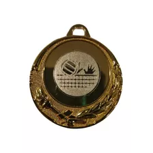 Medalla Deportiva Voleibol 5 Cms. Incluye Grabado Y Cinta.
