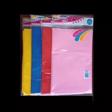 Mantel Plastico Colores Resctangular Descartable 120x200 Cm