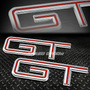 For Mustang/escort Gt 2x Metal Bumper Trunk Grill Emblem Ddw