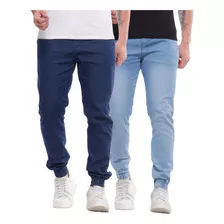 Kit 2 Jeans Masculina Jogger Com Punho Oferta