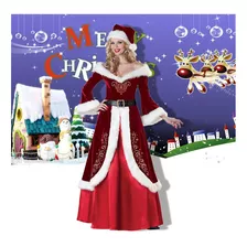 Vestido De Navidad Femenino De Santa Claus