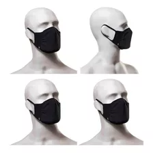 4 Máscaras De Proteção Lupo Lavável Original Zero Costura