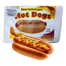 Saco Plástico Mini Hot Dog Cachorro Quente 15x10 Festa 1000