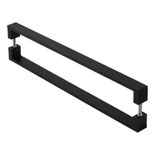 Puxador De Porta Pivotante Alumínio Inoxidável Preto 60cm