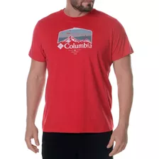 Camiseta Columbia Hikers Haven Vermelho Masculino