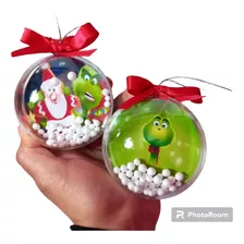 Kit Bolinhas Acrílicas Grinch Natal 20 Unidades