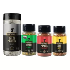 Kit Tempero Lemon, Alho E Paprica E Sal Parrilla Pimenta 250