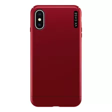 Capa Para iPhone XS De Polímero Vermelha Fosca