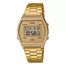 Reloj Mujer Casio Vintage Con Glitter B640wgg Dorado Retro