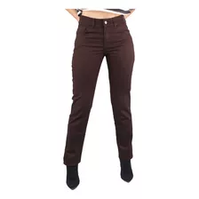 Pantalón Dril Para Mujer Lec Lee - Cafe