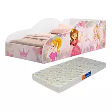 Mini Cama Infantil Para Meninas Princesa Com Colchão