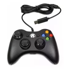 Controle Para Xbox 360 Slim Com Fio Usb Knup Kp-5121a Preto