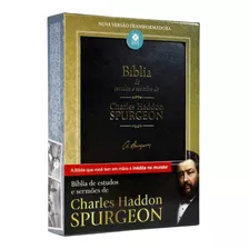 Biblia Charles Spurgeon De Estudos Nvt Letra Grande