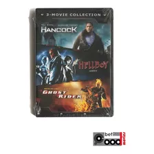 3- Movie Collection: Hancock, Hellboy, Ghost Rider / Nueva 