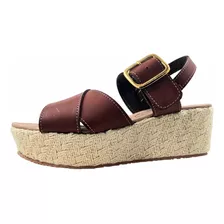 Sandalia Yute Zapatilla Plataforma Baja Dama Huarache Oferta