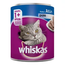 Alimento Whiskas 1+ Whiskas Gatos S Para Gato Adulto Todos Los Tamaños Sabor Paté De Atún En Lata De 350g