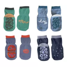 Calcetines Antideslizantes Niños X 4 Pares