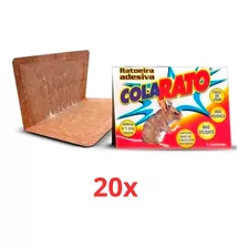 Kit 20 Ratoeira Adesiva Cola Pega Rato Para Revenda Promoção