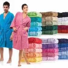 Bata Toalla Salida De Baño Adultos Hombre/mujer 550g Colores