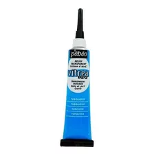 Pintura Para Vidrio Pebeo Vitrea 160 (20ml) Turquesa Transp.