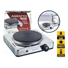 Fogão Elétrico Agratto Fma02 1500w Cinza 220v