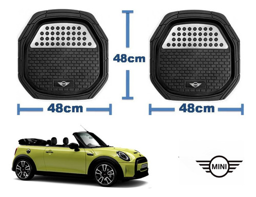 Tapetes 3d Logo Mini + Cubre Volante Convertible 2021 A 2023 Foto 5