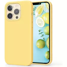 Funda Para iPhone 13 Pro Max, Delgada/amarilla/de Silicona