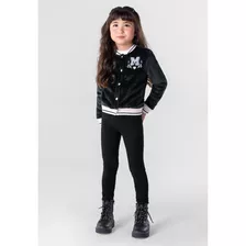 Conjunto Infantil Menina Mundi Preto