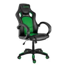 Cadeira Gamer Xzone Cgr-02 Ergonômica Preta Verde Couro Top