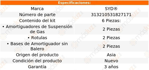 Rotulas Amortiguadores Bases Toyota Tacoma 05/20 Syd Foto 2