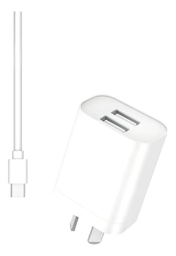 Cargador Doble Usb-a Usb-c 5a Legatus Compatible Samsung Moto Xiaomi Blanco