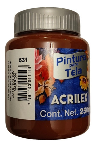 Pintura Textil Blanco O Negro, Pintura Tela 250ml Acrilex