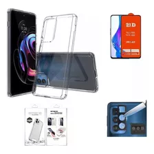 Case Para Motorola Edge 20 Pro + Mica De Pantalla Y Cámara