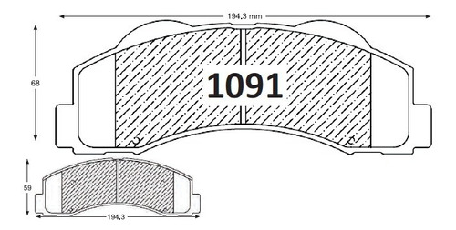 Pastillas De Frenos Delanteras Ford Expedition 2017-2019 Foto 2