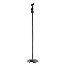 Suporte Pedestal Microfone Hercules Ms201b C Base Redonda Cor Preto