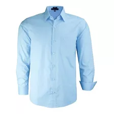 Camisa Social Modelagem Classica 100% Algodão Manga Longa