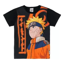 Brandili Camiseta Malha Naruto Preto