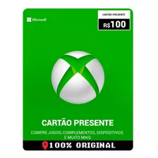 Cartão Xbox Live 100 Reais Gift Card Brasileiro Envio Rápido