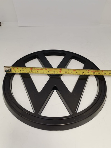 Emblema Frontal Vw Combi Negro Plastico 18cm Foto 2