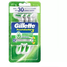 Máquina De Afeitar Gillette Prestobarba 3 Sensitive 3 Unid