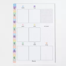 Refil Planner Semanal - Organizador De Tarefas Colors A5