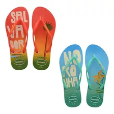 Chinelo Havaianas Feminino Slim Postcard