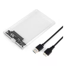 Case Para Hd Externo Transparente Notebook Sata 2.5 Usb 3.0