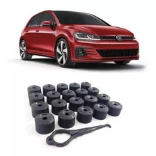 Kit Capa Tampa Do Parafuso Roda Vw Golf Highline 2014 2015