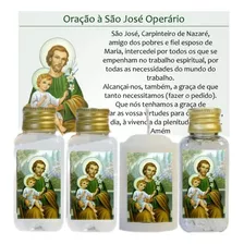 Kit Do Intercessor De São José Vela Água Sal E Óleo