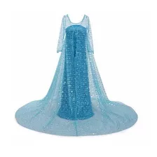 Disfraz Elsa Celeste Brillante Frozen