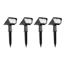 Estaca Solar Jardin O Pared Ip65 Luz Calida Macroled X 4