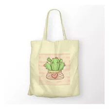 Bolsa / Morral De Tela Reutilizable - Cactus Lindo